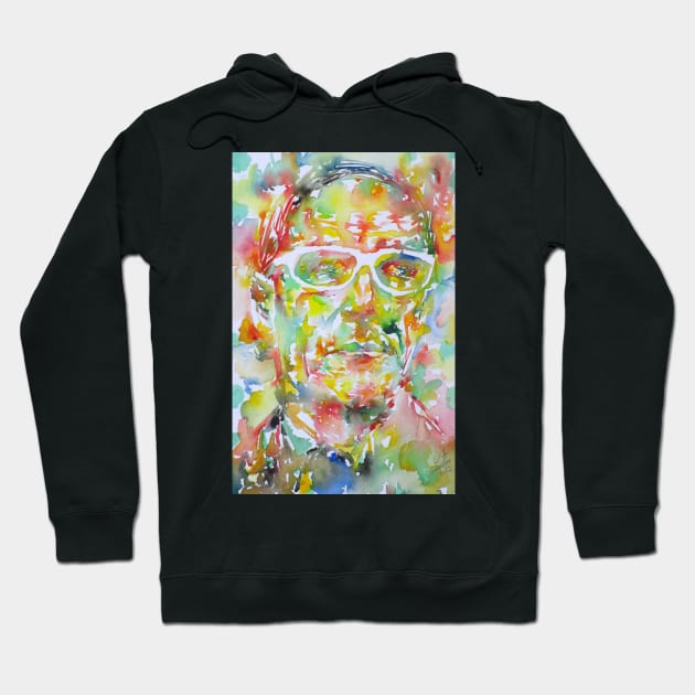 WILLIAM S. BURROUGHS watercolor portrait .3 Hoodie by lautir